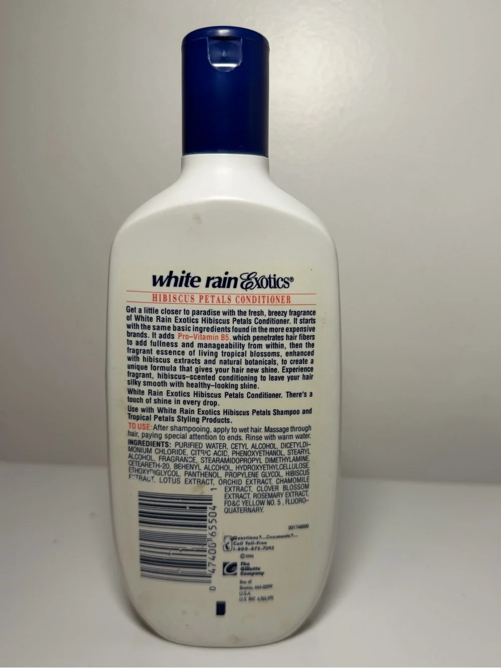 White Rain Exotics Hibiscus Petals Conditioner For Shine-11oz‎ Vtg 90’s